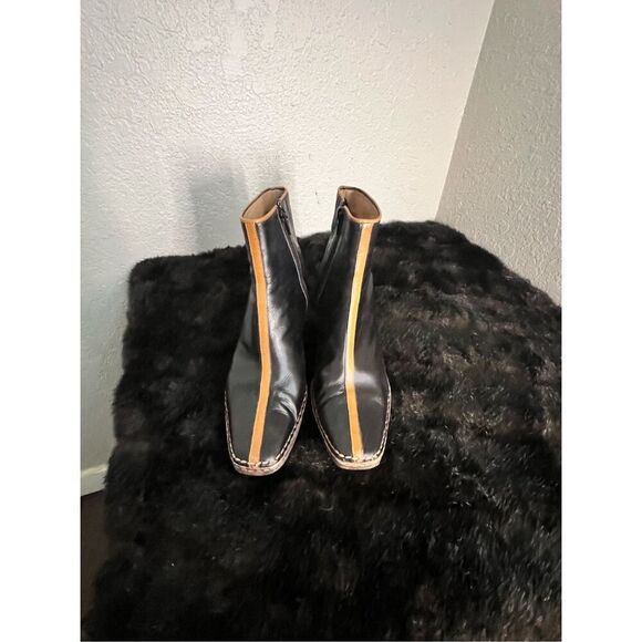 Quercioli Italian  Leather Boots  booties 36  5.5 couture fall - Picture 2 of 6